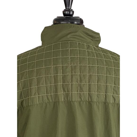 Fiama Golf Green Collared Pullover 1/4 Zip Windbreaker Mens Large Polyester READ - Picture 8 of 9